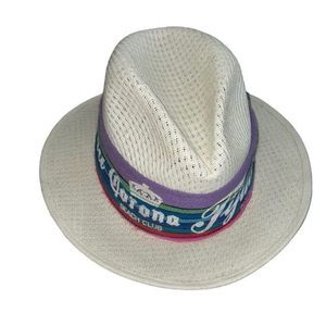 Vintage Mexican Fedora Hat with Removable Sash